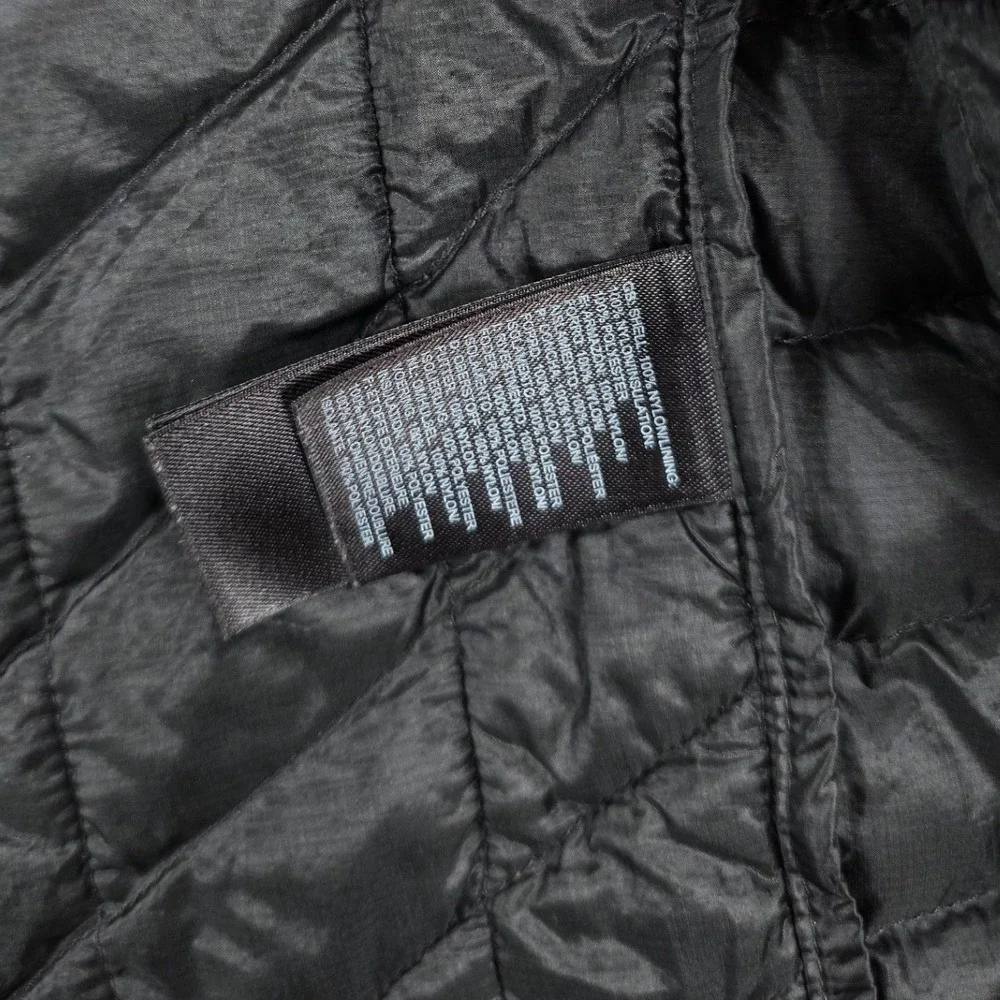 The North Face Mens Thermoball Quilted Vest Camo Green Black XXL Full Zip Puffer